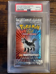 2003 Pokemon Ex Ruby & Sapphire Mightyena Booster Pack PSA 10 91871447